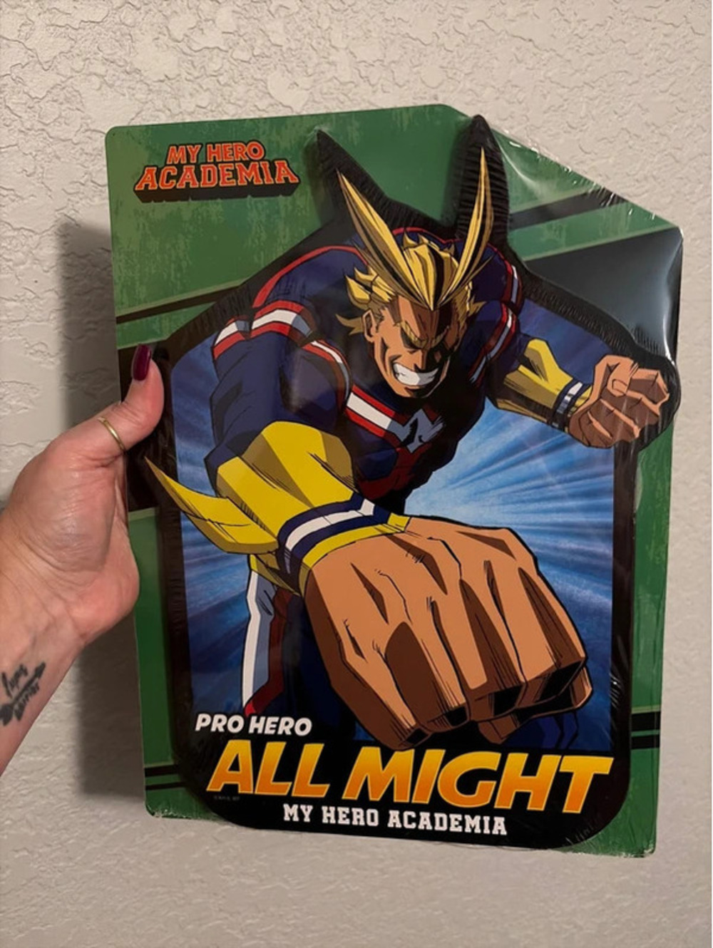 Brand New My hero academy wall decor sign pro hero All might
